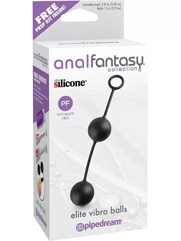 Анальные шарики Elite Vibro Balls со смещенным центром тяжести