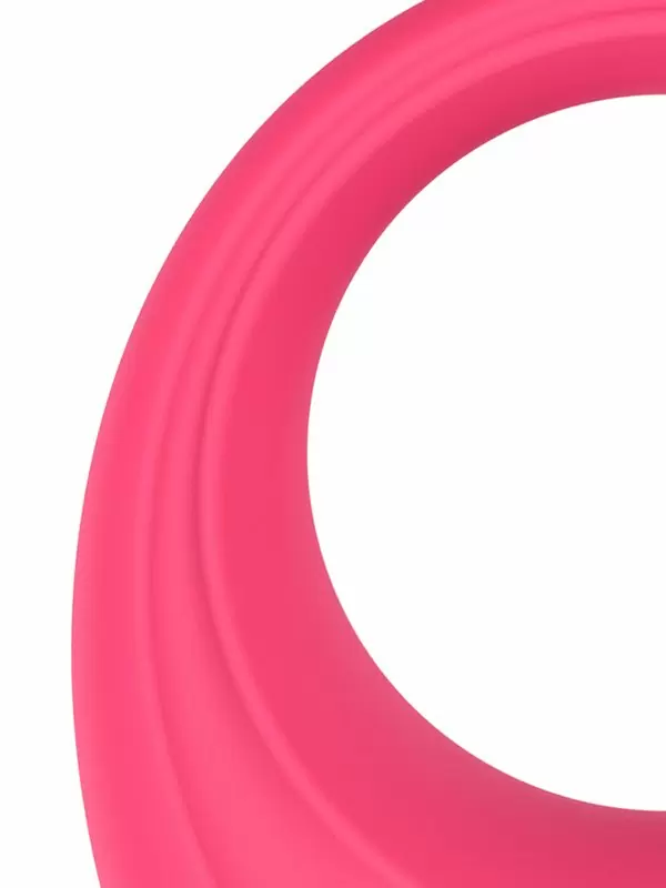 Интерактивное эрекцинное виброкольцо One-DC Leo, 7,5 см, 9 режимов, силикон, розовый
