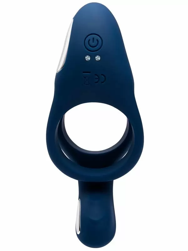 Эрекционное кольцо Evolved Ring Around The Rosy с двойным подхватом мошонки, 10 скоростей