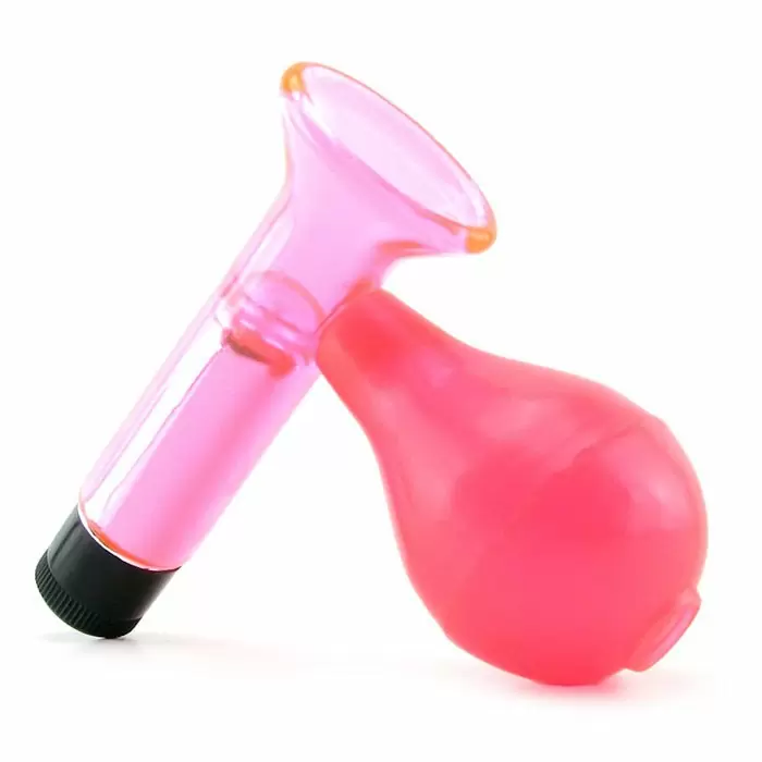 Помпа для клитора Clit Sucker с вибрацией - розовый