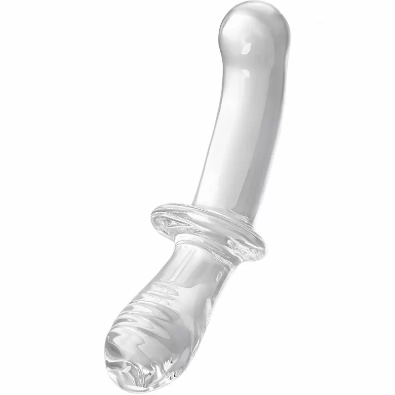 Стеклянный фаллоимитатор Double Crystal, 24 см, двухсторонний, прозрачный