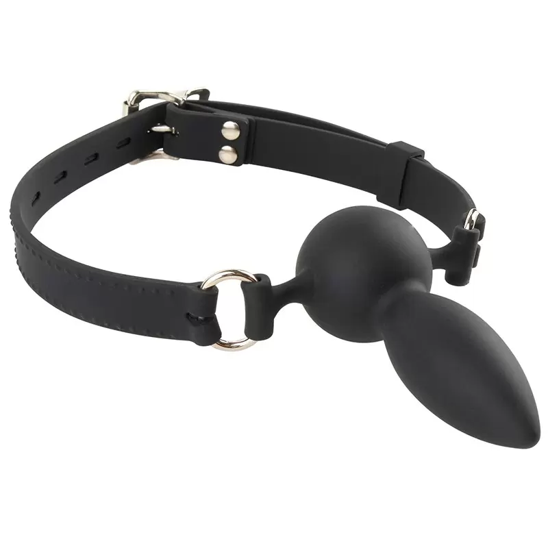 Кляп-Страпон с креплением на голове Silicone Face Fucker Gag #2