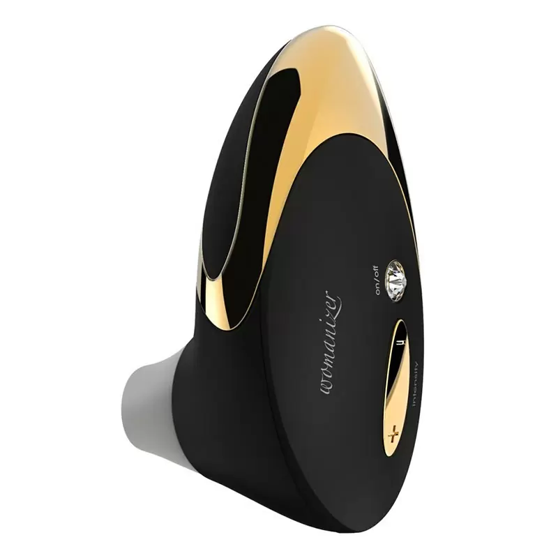Бесконтактный клиторальный стимулятор Womanizer Pro – черный с золотом