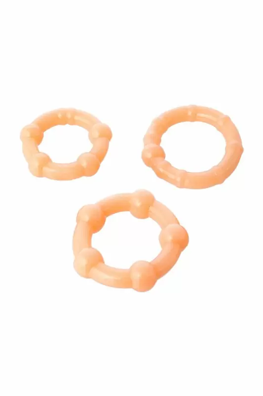 Набор эрекционных колец TOYFA - телесный