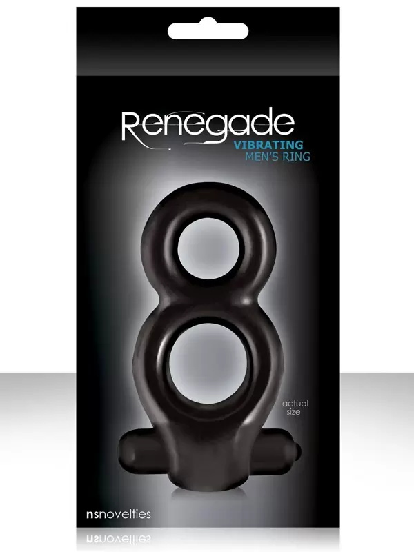Эрекционное вибро-кольцо Renegade - Black