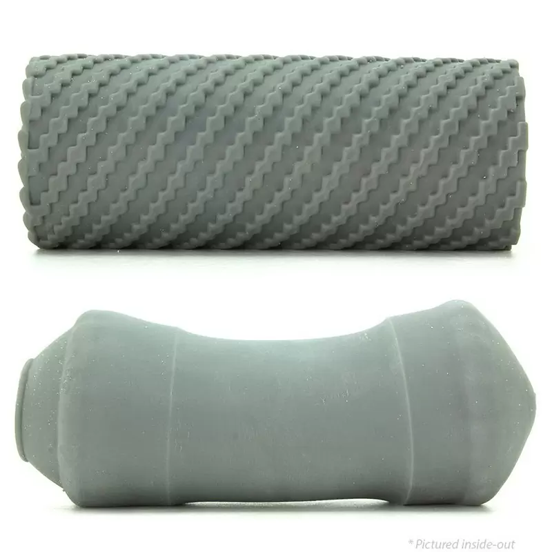 Мастурбатор Apollo Reversible Premium Masturbator Twist двусторонний – серый