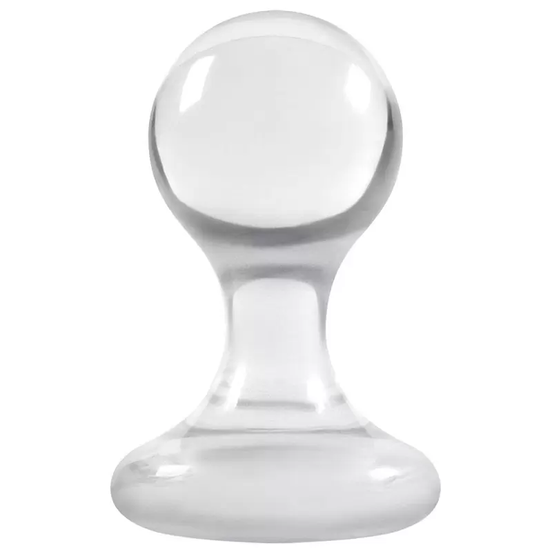Анальная пробка Luna Balls средняя – прозрачная