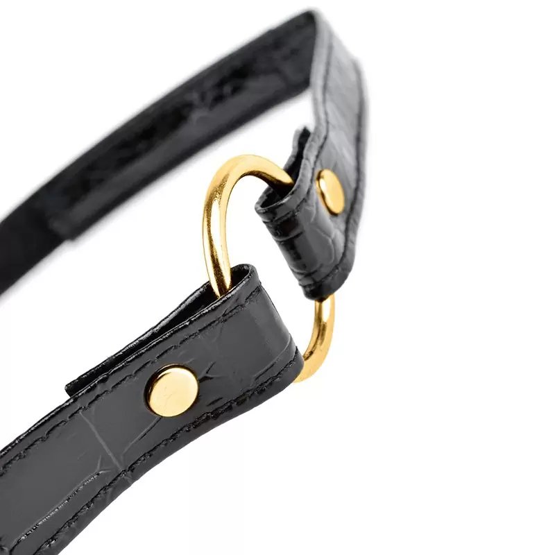 Кляп Fetish Fantasy Gold черный с золотом