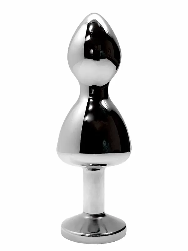 Элегантная анальная втулка Wooomy Lollypop, синий кристалл, 8,5 см, размер S