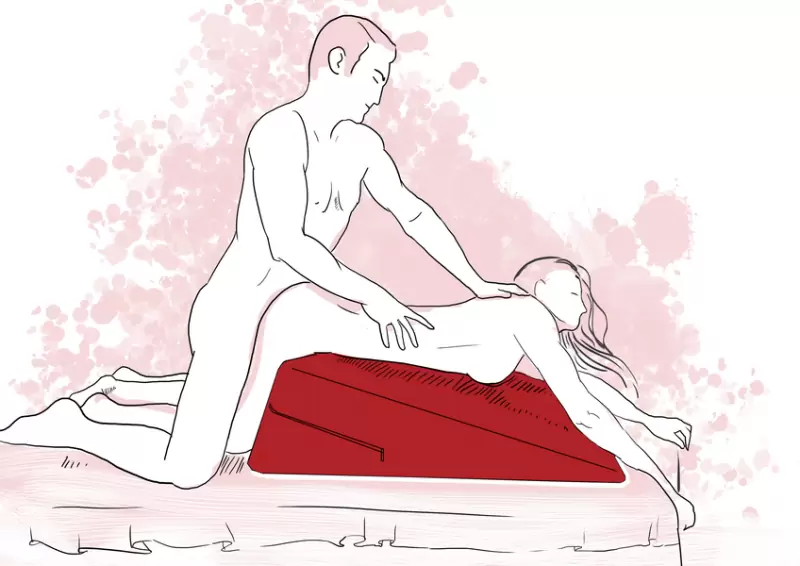 Подушка для любви большая Liberator Retail Ramp - красный