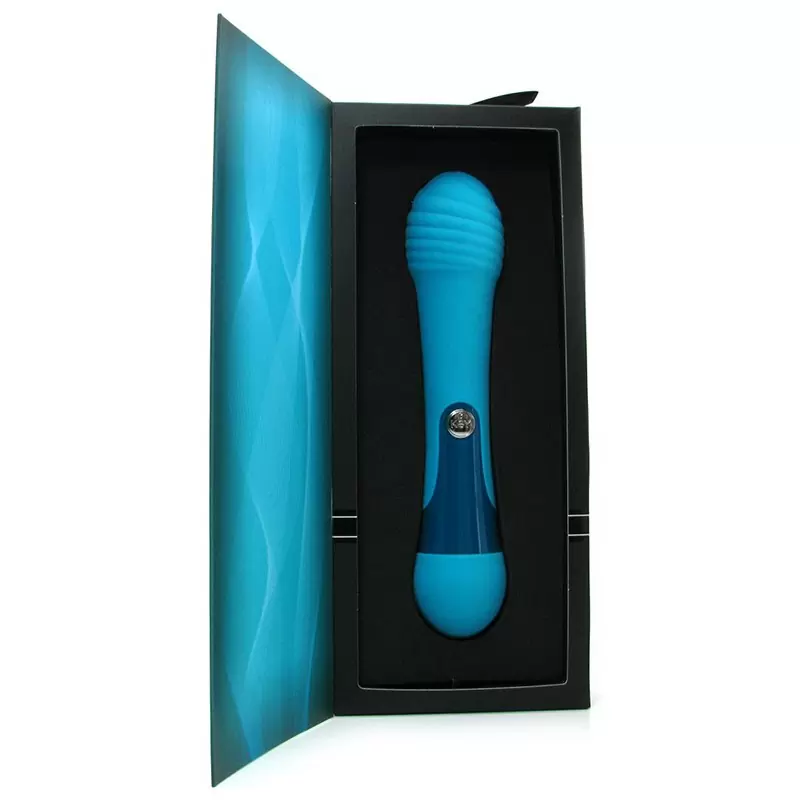 Вибромассажер рельефный Virgo – голубой