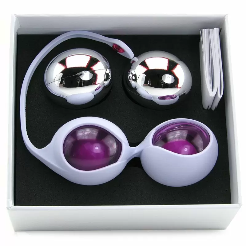 Набор вагинальных шариков Ovo L1 с держателем – виноградный