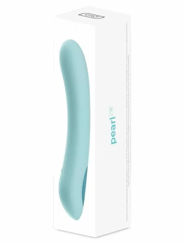 Интерактивный вибратор Kiiroo Pearl2+, управление через приложение, 20 см, бирюзовый