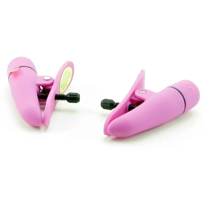 Зажимы для сосков с вибрацией  Nipplettes - розовый