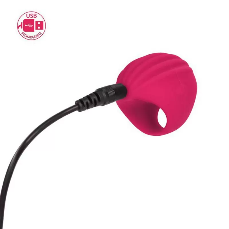 Вибростимулятор клитора на палец Silhouette S2 перезаряжаемый – красный