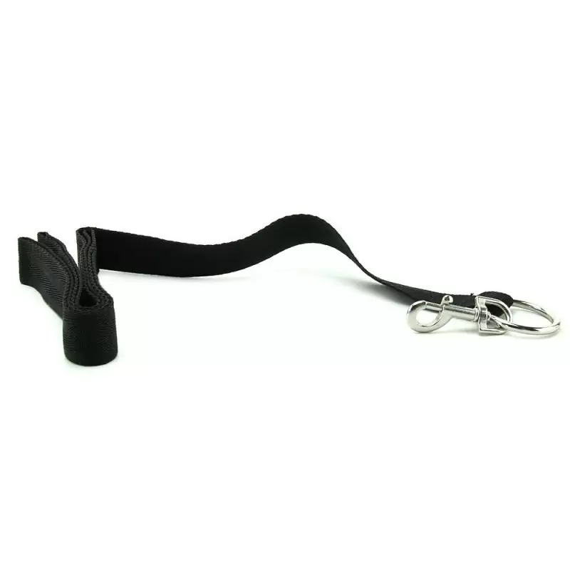 Ошейник с длинным поводком Collar And Leash – черный