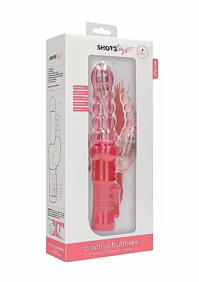 Вибратор кролик Rotating Bubbles - Pink