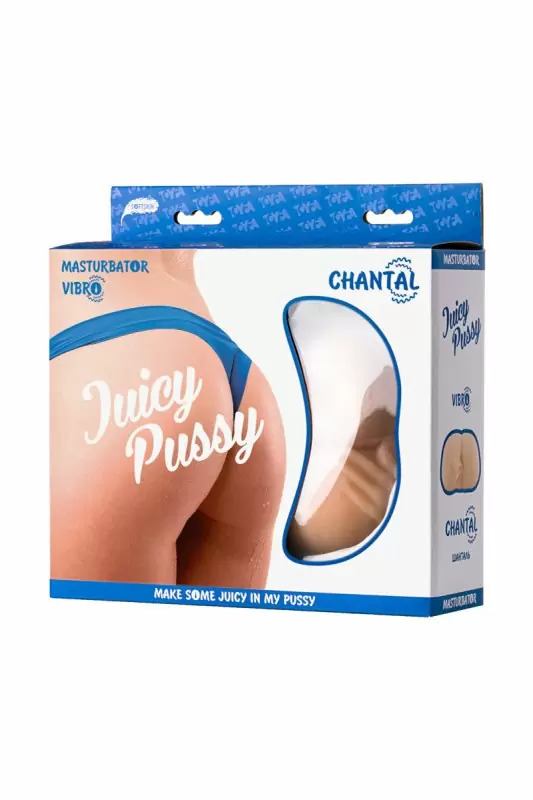 Реалистичный мастурбатор вагина и анус TOYFA Juicy Pussy Chantal с вибрацией - телесный