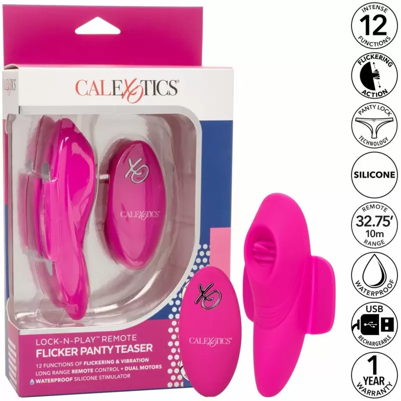 Стимулятор в трусики с пультом управления Lock-N-Play Remote Flicker Panty Teaser
