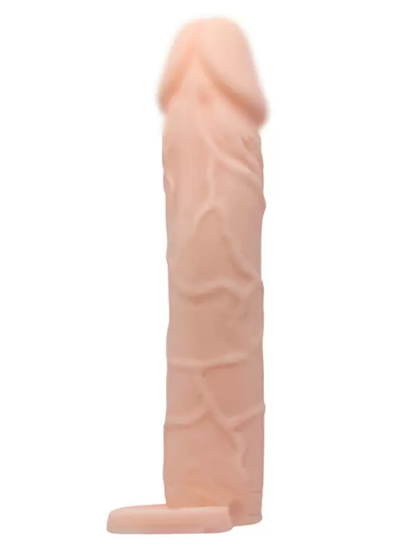 Реалистичная насадка PrettyLove Penis sleeve 7, закрытая, 18 см, телесный 