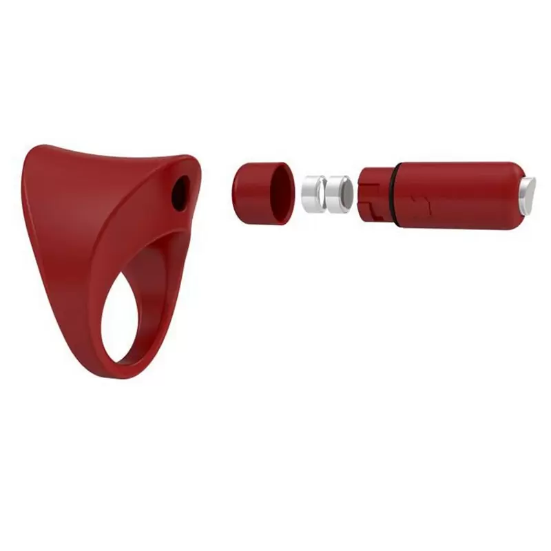 Эрекционное кольцо Ovo  B11 с вибрацией – красный