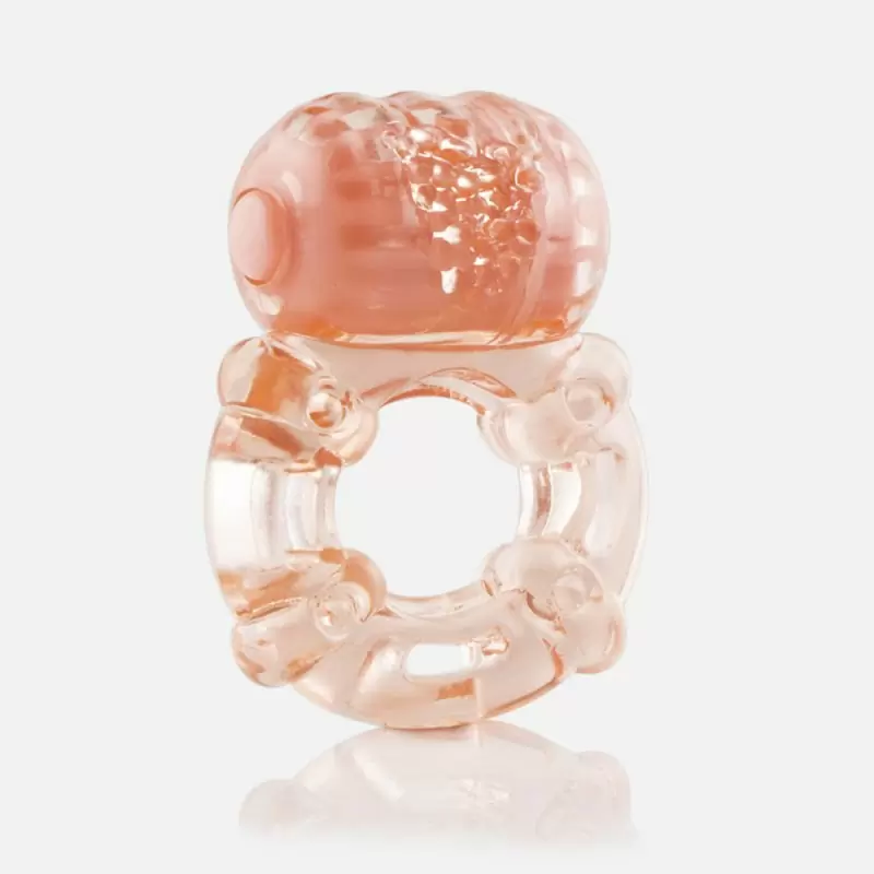 Эрекционное кольцо с вибрацией Screaming O Big O – телесный