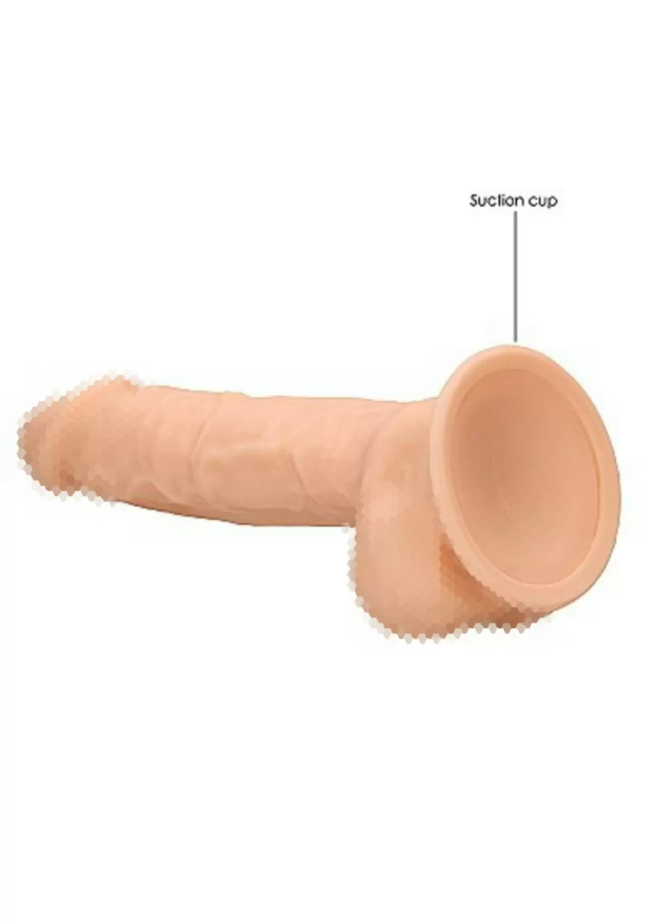 Фаллоимитатор Silicone Dildo With Balls - 22,8 см.