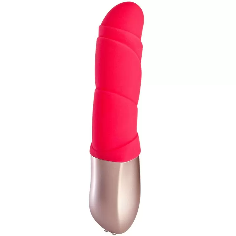 Стильный вибратор Fun Factory Flora, 6 режимов, 17 см, силикон, красный