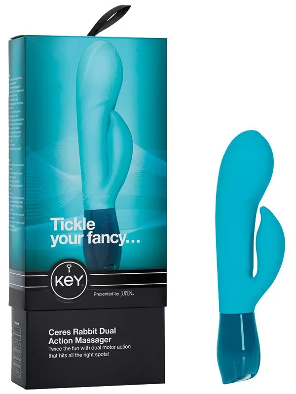 Вибромассажер Хай-Тек Ceres Rabbit – голубой