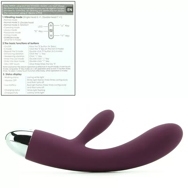 Вибратор Lorna работает от прикосновений, интеллектуальный – фиолетовый