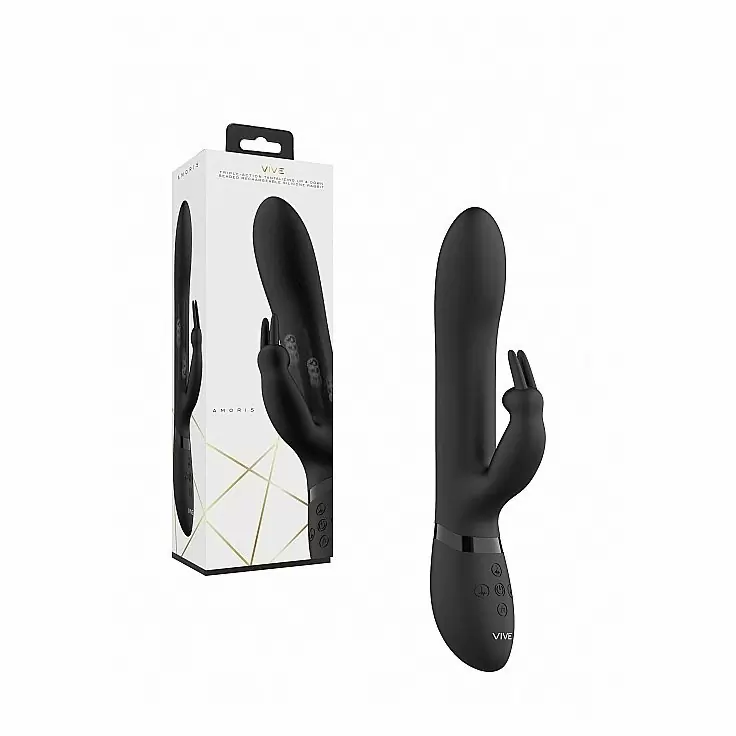Вибромассажер Amoris со стимулирующими бусинами и функцией 