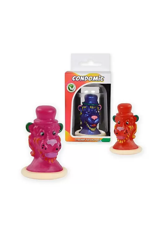 Латексный сувенир Condomic Лев – в ассортименте