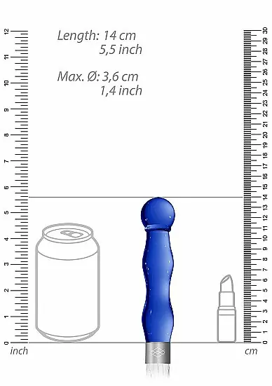 Плетка со стимулятором из стекла Chrystalino Whipster