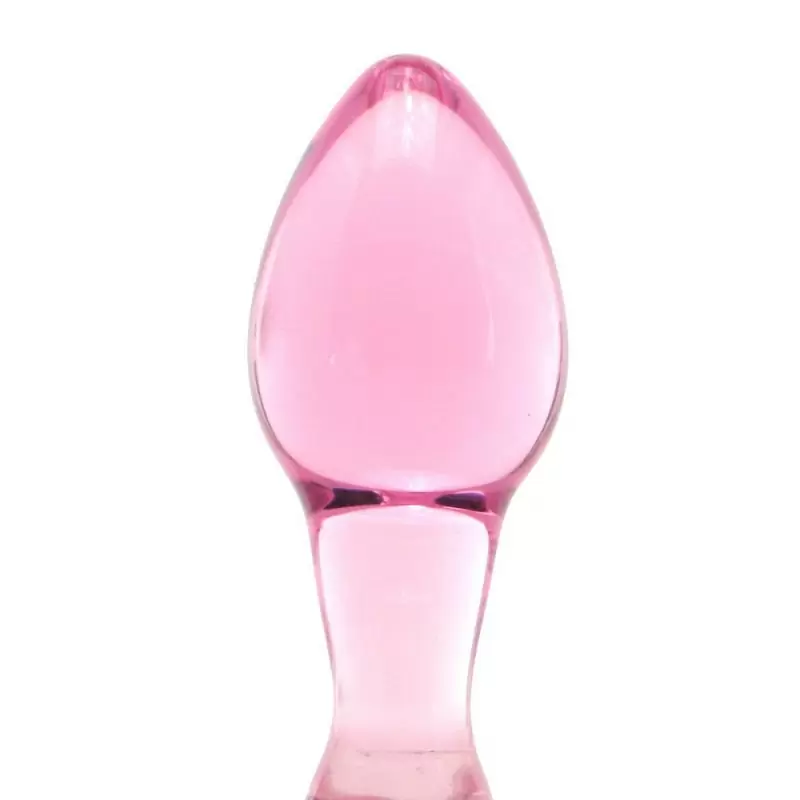 Анальная пробка Icicles No. 48 из стекла – розовый