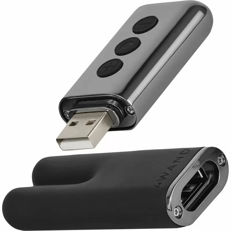 Двухмоторный мини-вибратор Le Wand Deux темный графит