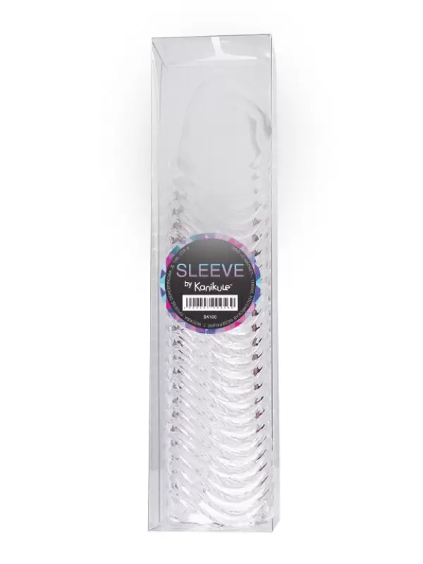 Увеличивающая рельефная насадка Kanikule закрытого типа — прозрачная, диаметр 4 см, длина 17 см