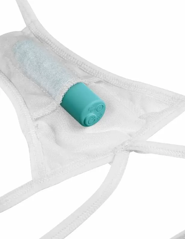 Трусики XL/XXL с креплением для анальной пробки и вибропули Hookup Panties Remote Bow Tie G-String. 10 режимов вибрации, водонепроницаемость, пульт ДУ