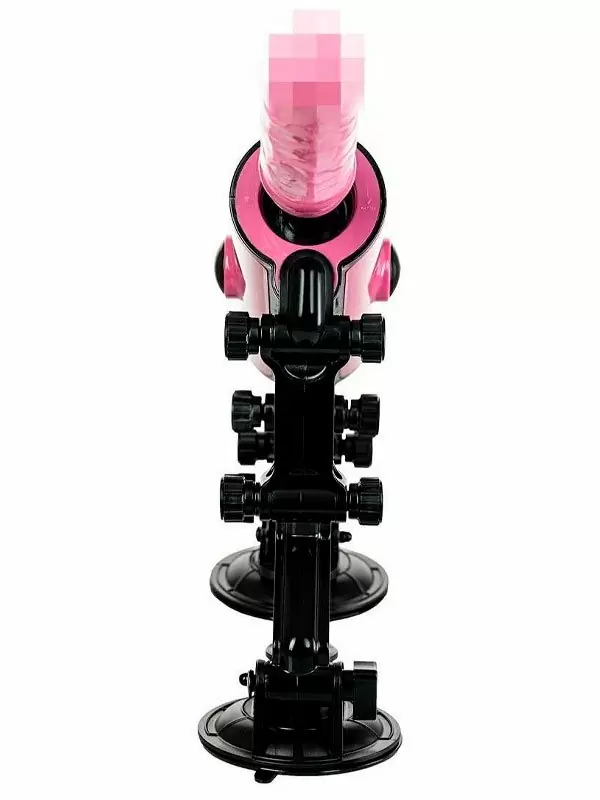 Разогревающаяся секс-машина TOYFA MotorLovers Pink-Punk, с пультом Д/У, 36 см