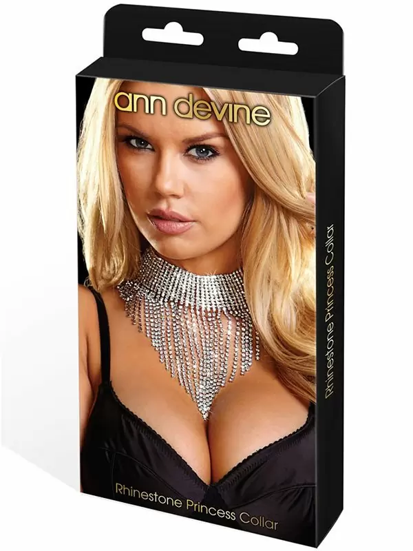 Шикарное ожерелье Ann Devine - Rhinestone Princess Collar – серебристый