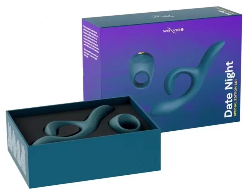 Набор We-Vibe Date Night: Вибратор-кролик Nova 2 и эрекционное виброкольцо Pivot