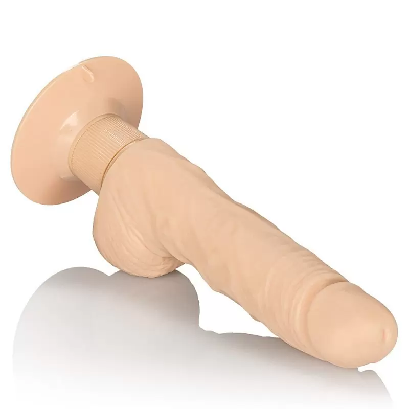Фаллоимитатор на присоске Super Stud с вибрацией – телесный