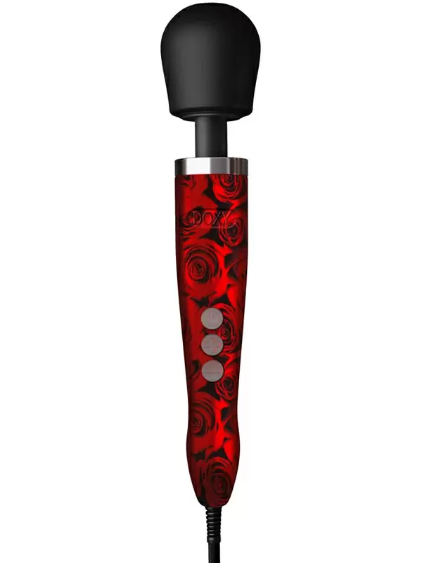 Мощный вибратор Doxy Die Cast, 37 см, силикон, принт 