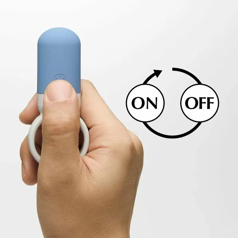 Эрекционное кольцо Tenga SVR One Blue с вибрацией