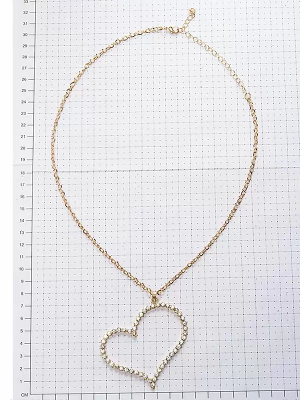 Цепочка с подвеской-сердцем Ann Devine - Sweet Heart Pendant Necklace – золотой