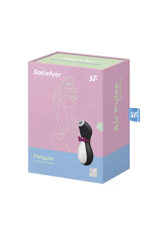 Бесконтактный стимулятор клитора Satisfyer Pro Penguin Next Generation перезаряжаемый – черный с белым