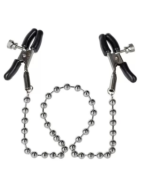 Зажимы на соски Nipple Clamps Silver Beaded