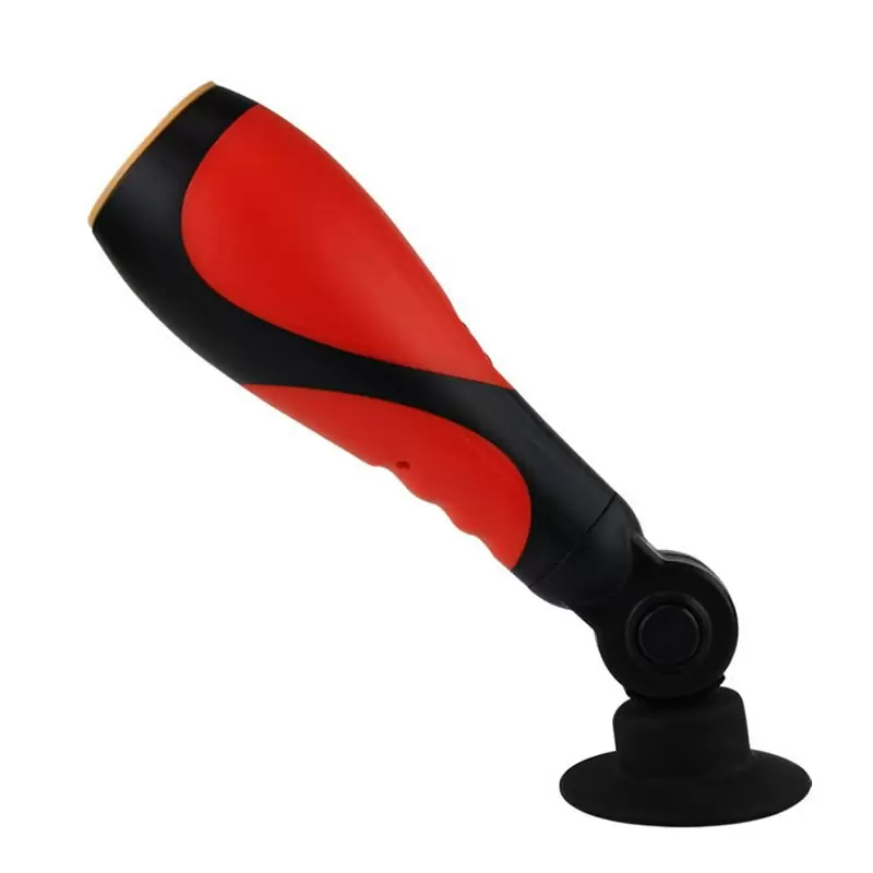 Мастурбатор в тубе Oral Sex Lover с поворотным креплением и вибрацией – черный с зеленым