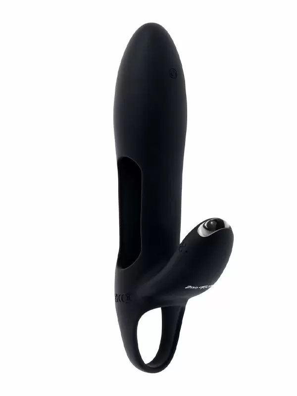 Двойная вибронасадка на пенис Evolved Nautilus, 15,2 см, 7 режимов, с пультом Д/У, силикон, черный