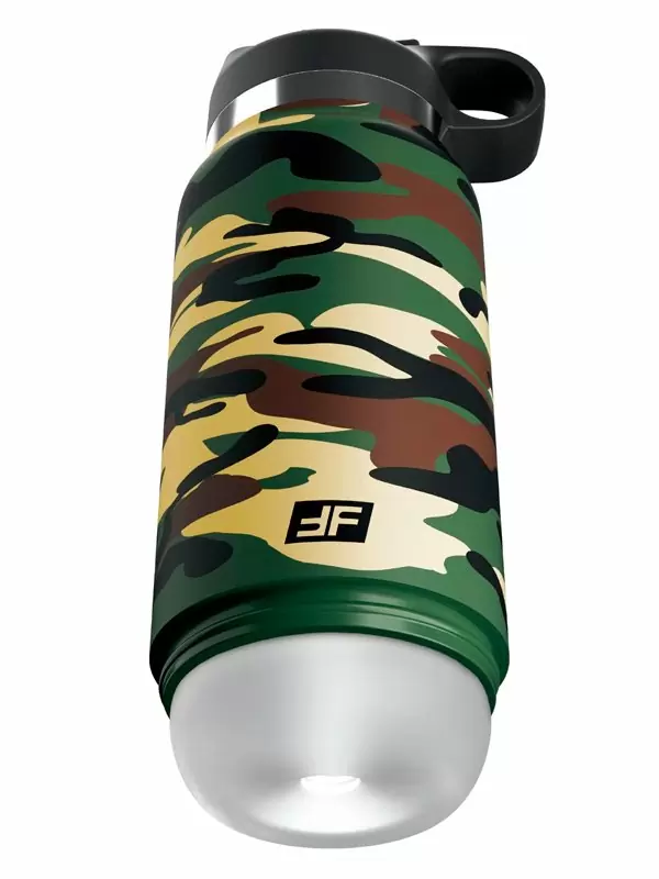 Нереалистичный мастурбатор Pipedream FAP FLASK, 22,8 см, в виде бутылки для воды, хаки